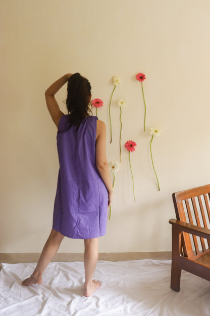 Aurelian Purple Shift Dress