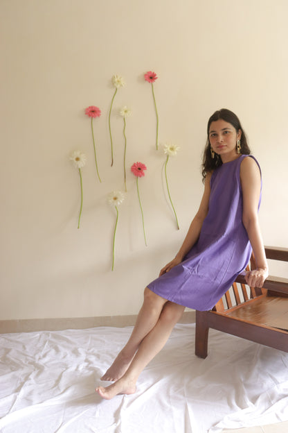 Aurelian Purple Shift Dress