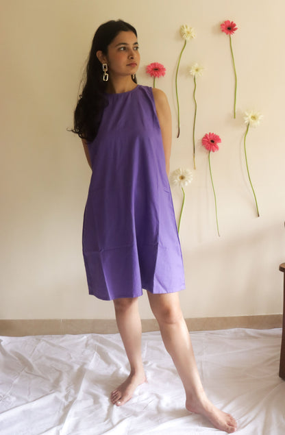 Aurelian Purple Shift Dress