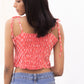 Mirror Lace Trim Scarf Top
