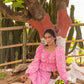 Shirred Elastic Top and Skirt Set