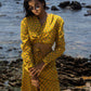 Wrap Crop Jacket and Wide-Leg Pant Set